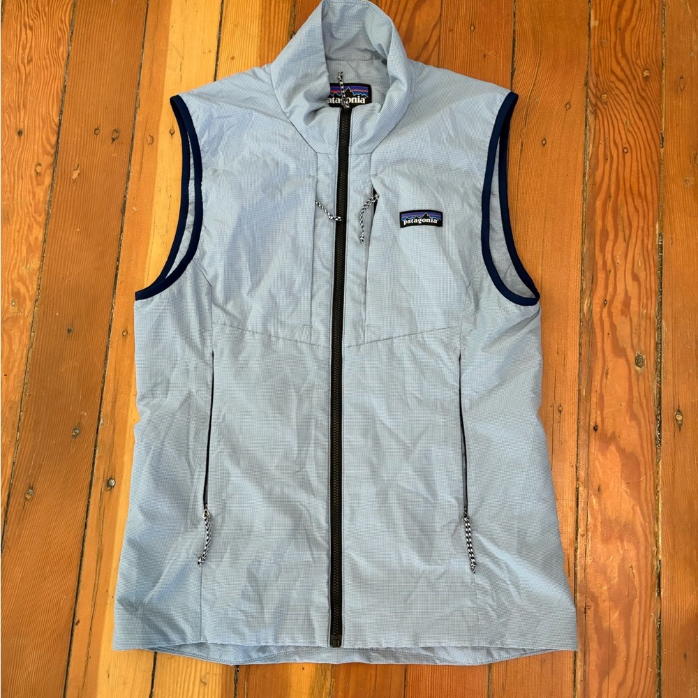 Patagonia Blue Checkered Vest